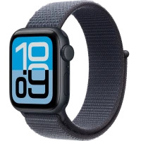 Apple Watch SE 3, GPS + Cellular, 40mm, Midnight Aluminum Case with Anchor Blue Sport Loop