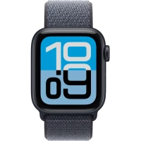 Apple Watch SE 3, GPS + Cellular, 40mm, Midnight Aluminum Case with Anchor Blue Sport Loop