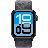 Apple Watch SE 3, GPS + Cellular, 40mm, Midnight Aluminum Case with Dark Gray Sport Loop 