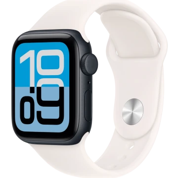 Apple Watch SE 3, GPS + Cellular, 40mm, Midnight Aluminum Case with Light Blush Sport Band - M/L