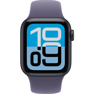 Apple Watch SE 3, GPS + Cellular, 40mm, Midnight Aluminum Case with Purple Fog Sport Band - M/L