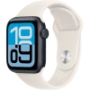 Apple Watch SE 3, GPS + Cellular, 40mm, Midnight Aluminum Case with Starlight Sport Band - M/L