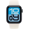 Apple Watch SE 3, GPS + Cellular, 40mm, Midnight Aluminum Case with Starlight Sport Band - M/L