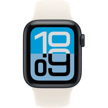 Apple Watch SE 3, GPS + Cellular, 40mm, Midnight Aluminum Case with Starlight Sport Band - M/L