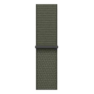 Apple Watch SE 3, GPS + Cellular, 40mm, Starlight Aluminum Case with Forest Sport Loop