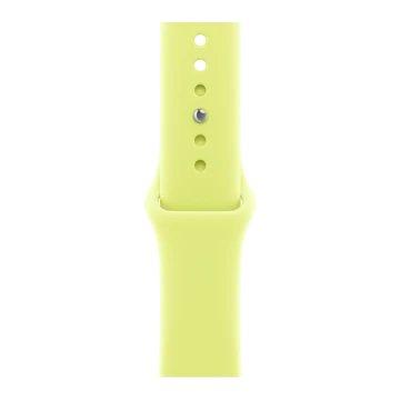 Apple Watch SE 3, GPS+Cellular, 40mm, Starlight Aluminum Case with Neon Yellow Sport Band - M/L