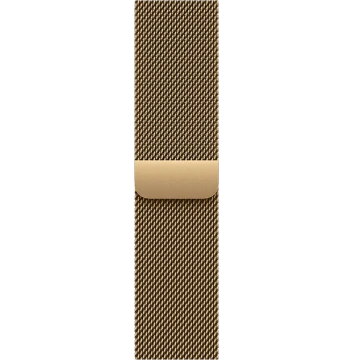  Apple Watch Series 12, 42mm, Radiant Gold Titanium Case with Radiant Gold Milanese Loop (MJNK4)
