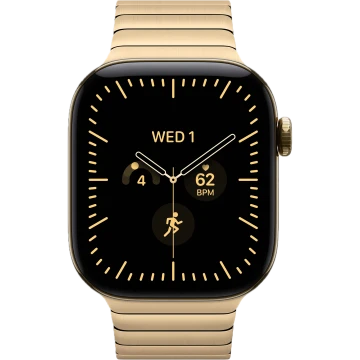 Apple Watch Series 12, 46mm, Radiant Gold Titanium Case with Radiant Gold Link Bracelet (MJNY4)