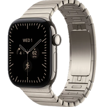  Apple Watch Series 12, 42mm, Natural Titanium Case with Natural Link Bracelet (MJNX4)