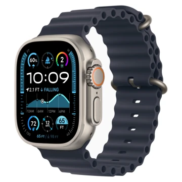Apple Watch Ultra 2 (2024) GPS + Cellular, 49 мм, корпус из бежевого титана, ремешок Ocean тёмно-синего цвета