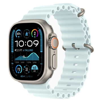 Apple Watch Ultra 2 (2024) GPS + Cellular, 49 мм, корпус из бежевого титана, ремешок Ocean голубого цвета