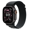 Apple Watch Ultra 3, 49mm, Black Titanium, Alpine Loop, Black - L