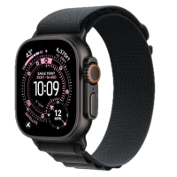 Apple Watch Ultra 3, 49mm, Black Titanium, Alpine Loop, Black - L