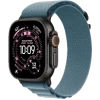 Apple Watch Ultra 3, 49mm, Black Titanium, Alpine Loop, Light Blue - M