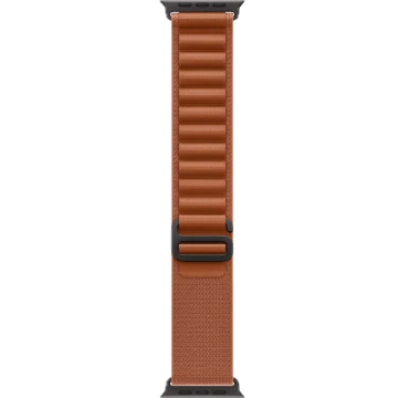 Apple Watch Ultra 3, 49mm, Black Titanium, Alpine Loop, Terra Cotta - L