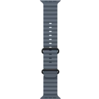 Apple Watch Ultra 3, 49mm, Black Titanium, Ocean Band, Anchor Blue