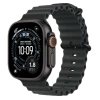 Apple Watch Ultra 3, 49mm, Black Titanium, Ocean Band, Black