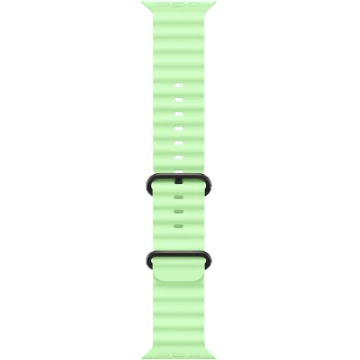 Apple Watch Ultra 3, 49mm, Black Titanium, Ocean Band, Neon Green