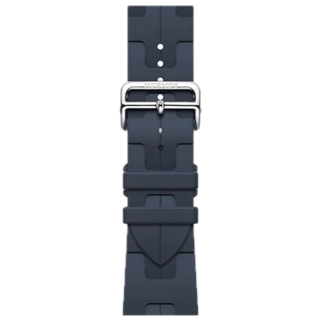 Apple Watch Hermes Series 10 46mm, Silver Titanium, Kilim Single Tour, Navy