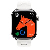 Apple Watch Hermes 11, 42mm, Silver, Kilim Single Tour Deployment Buckle, Blanc 