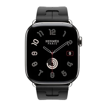 Apple Watch Hermes 11, 42mm, Silver, Kilim Single Tour Deployment Buckle, Noir