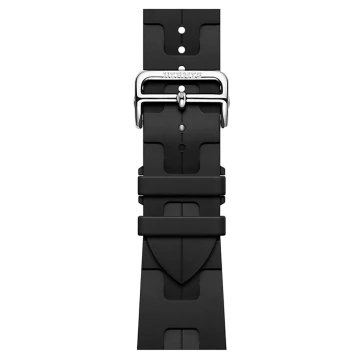 Apple Watch Hermes 11, 42mm, Silver, Kilim Single Tour Deployment Buckle, Noir