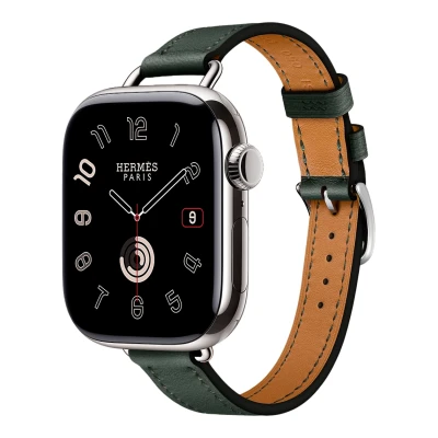 Apple Watch Hermes 11, 42mm, Silver, Single Tour, Vert Mangrove