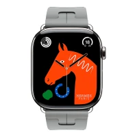 Apple Watch Hermes 11, 46mm, Silver, Kilim Single Tour Deployment Buckle, Gris 
