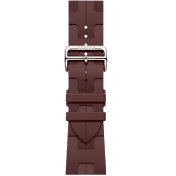 Apple Watch Hermes 11, 42mm, Silver, Kilim Single Tour Deployment Buckle, Bordeaux