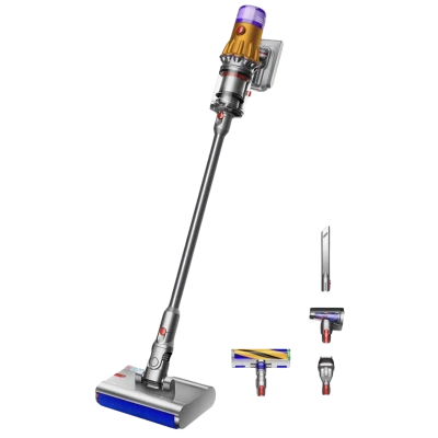 Беспроводной пылесос Dyson V12S Detect Slim Submarine SV46, Жёлтый/Никель