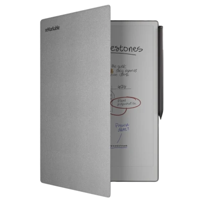 Чехол-книжка с полимерным плетением Book Folio Gray для reMarkable Pro, Серый