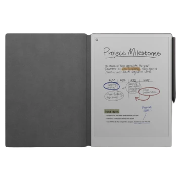 Чехол-книжка с полимерным плетением Book Folio Gray для reMarkable Pro, Серый