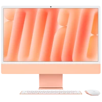Apple iMac 24" Retina 4,5K, M4, (10C CPU, 10C GPU, 2024), 16 GB, 256 GB SSD, Nano-texture glass, Orange
