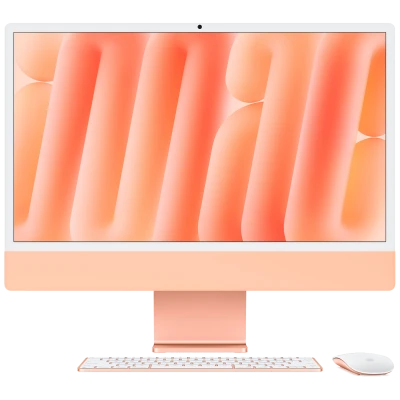 Apple iMac 24" Retina 4,5K, M4, (10C CPU, 10C GPU, 2024), 16 GB, 256 GB SSD, Nano-texture glass, Orange