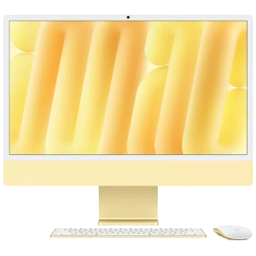Apple iMac 24" Retina 4,5K, M4, MWUD3, (8C CPU, 8C GPU, 2024), 16 GB, 256 GB SSD, Yellow