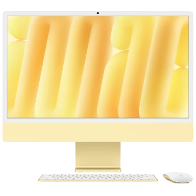 Apple iMac 24" Retina 4,5K, M4, (10C CPU, 10C GPU, 2024), 24 GB, 512 GB SSD, Nano-texture glass, Yellow